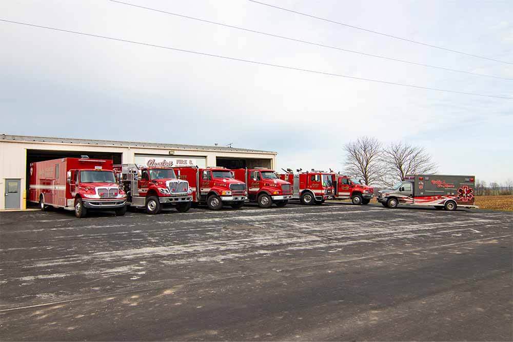 town-of-newto-manitowoc-county-wisconsin_0021_111721-4628-newton-town-hall-fire-house Fire trucks Town of Newton Wisconsin Fire Department Manitowoc County