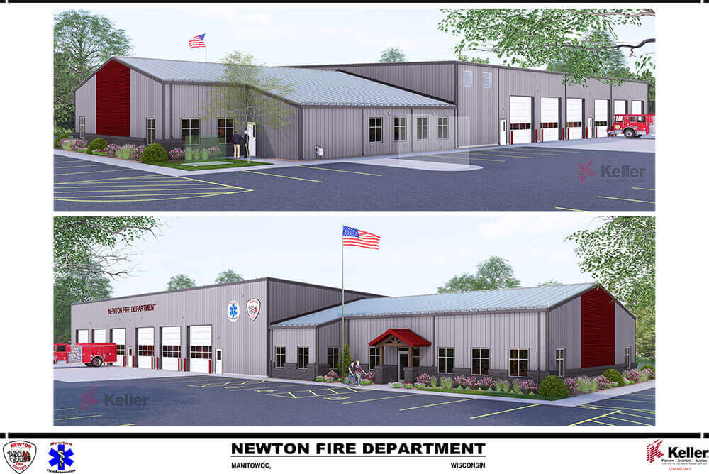 Town of Newton Wisconsin new firehouse groundbreaking November 1, 2025