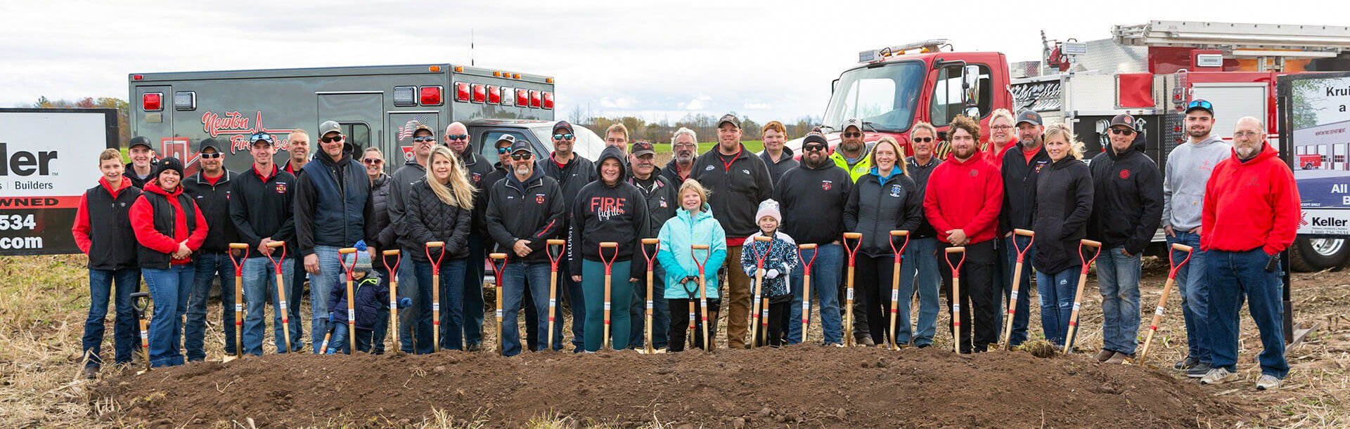 New Firehouse groundbreaking Town of Newton Wisconsin